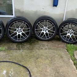 Pair Of 4 Rims Curva Concepts C7 Gloss Black 