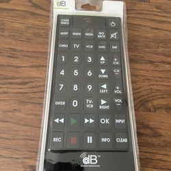 DB Decibal Electronics 8 in 1 Jumbo Universal Remote Control 893688