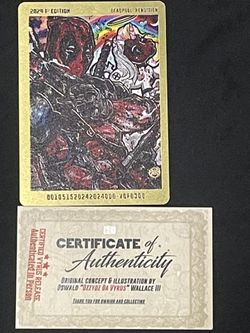 Deadpool Metal Trading Card