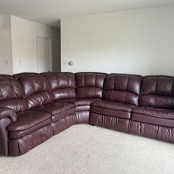 Leather Sectional Couch 
