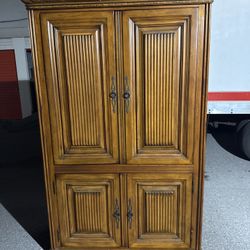Tommy Bahama Lexington Brand Vintage Solid Wood Furniture Cabinet