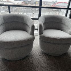 West Elm Viv Swivel Chairs