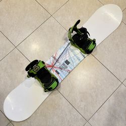 156 cm Ride Snowboard with Rome SDS Bindings 