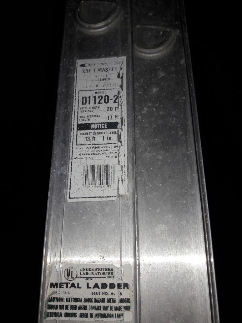 Werner 20 foot ladder