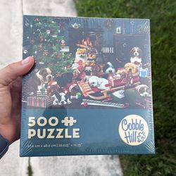 Cobble Hill 500 Piece Christmas Dogs Puzzle