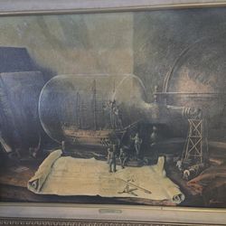 Famous Painting By Ed Miracle "Shipyard"