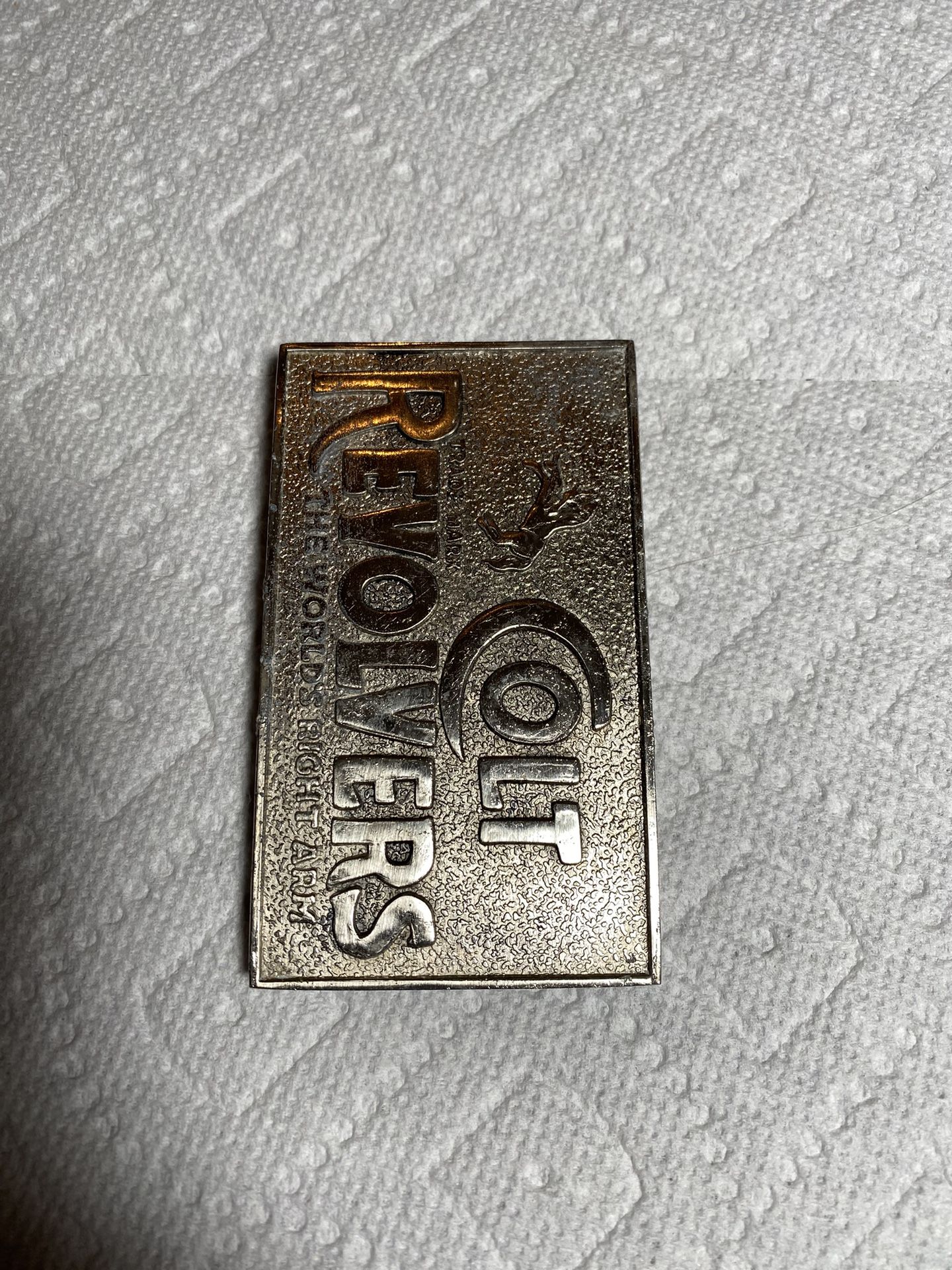 Colt Revolvers Brass Belt Buckle
