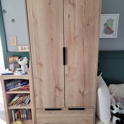 Augusta Armoire Closet, One Drawer, Double Door Cabinet