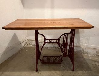 Singer Antique Sewing Machine Base Table
