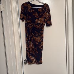 Brown Elegant Fall Dress 