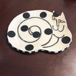 Allison Palmer Kitty cat Plate