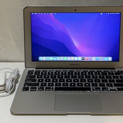Apple MacBook Air 11.6” A1465 macOS X Monterey with Power Cord