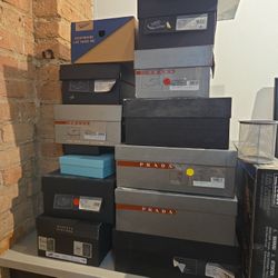 Empty Prada Shoe Boxes