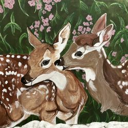 Custom handmade Deer Painting