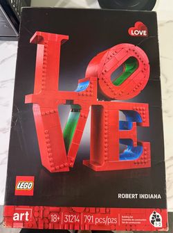LEGO Art LOVE Collectible Building Set, Home Decor Gift Idea 31214