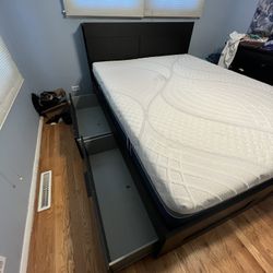 Bed Frame With Bottom Drawers 
