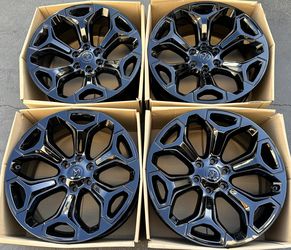 22” RAM Factory wheels rims gloss black new 6 lug Dodge