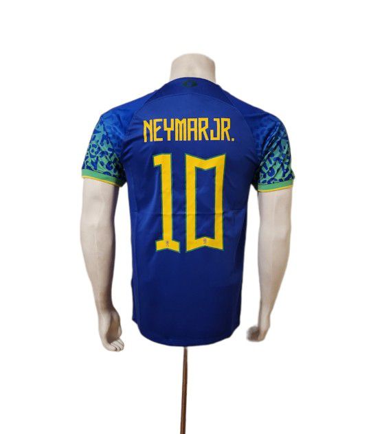 NEYMAR JR BRAZIL AWAY FAN JERSEY WORLD CUP EDITION 2022