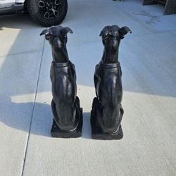 Set Of 2 Dog Statutes