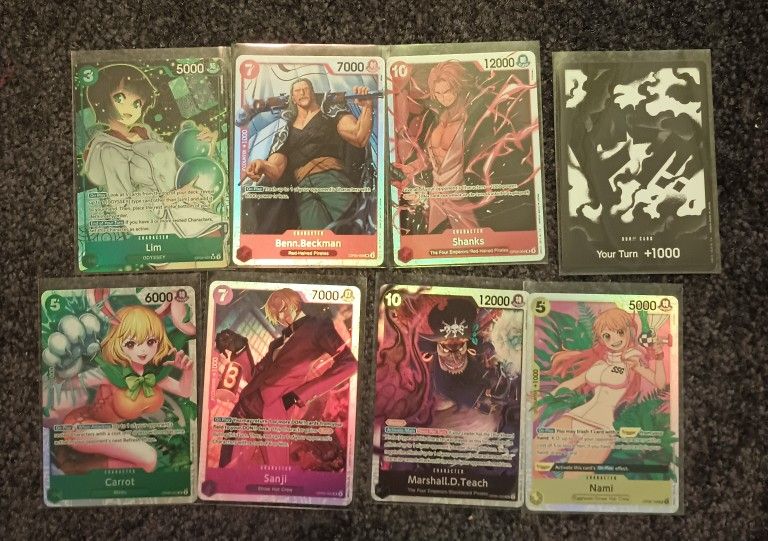 One Piece Card Lot Of Super Rares