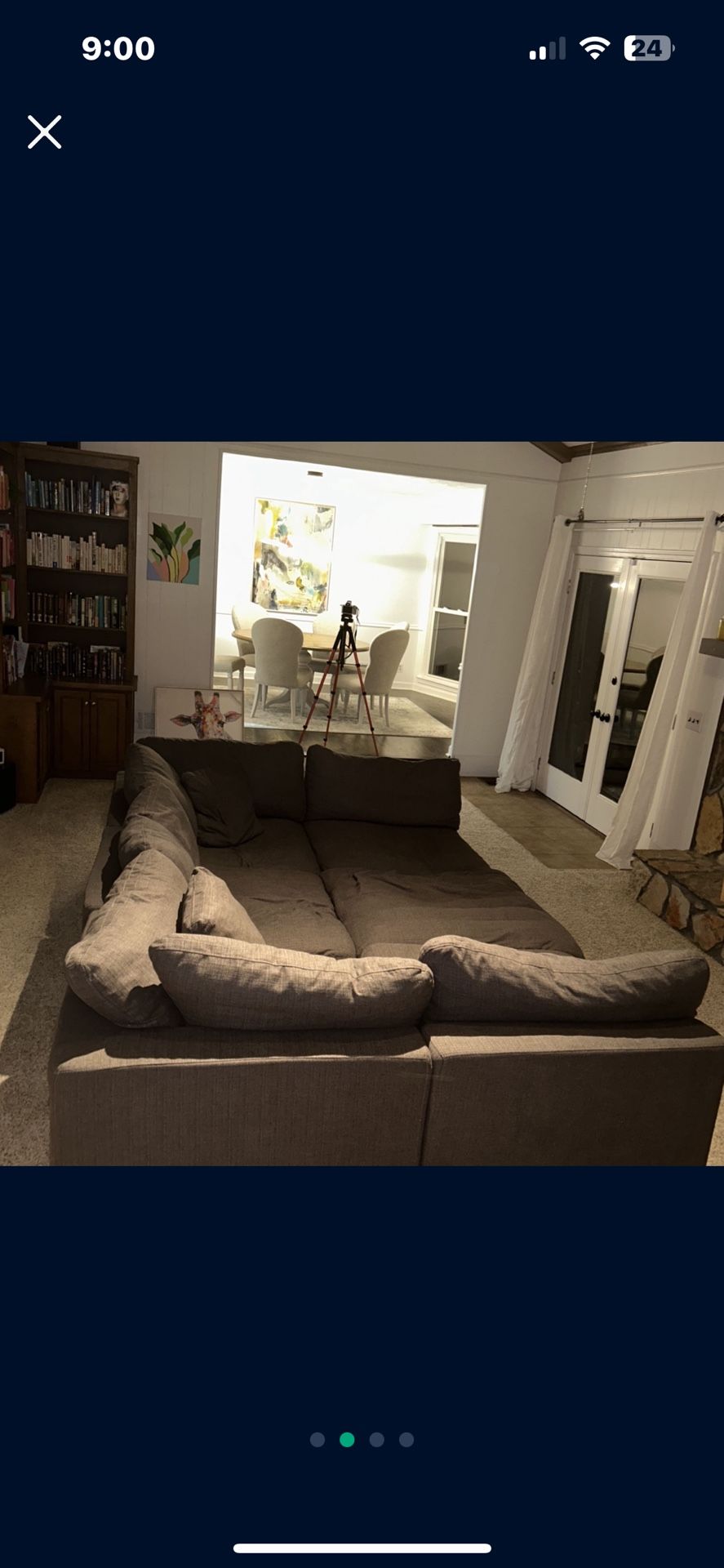 6 Piece modular sofa