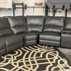 New Wide Seats Power Recliner Sectional Couch / Free Delivery 