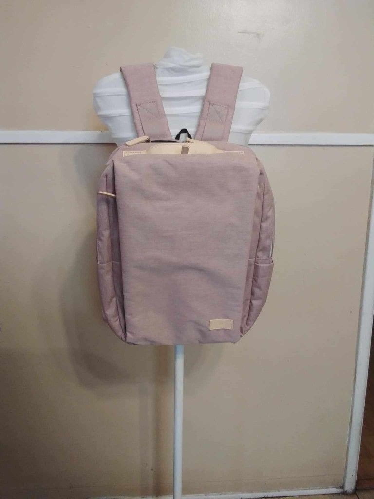 light pink laptop backpack