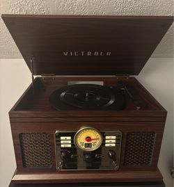 victorola the quincy 6-in-1 bluetooth record player