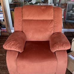 Power Recliner In Orange 