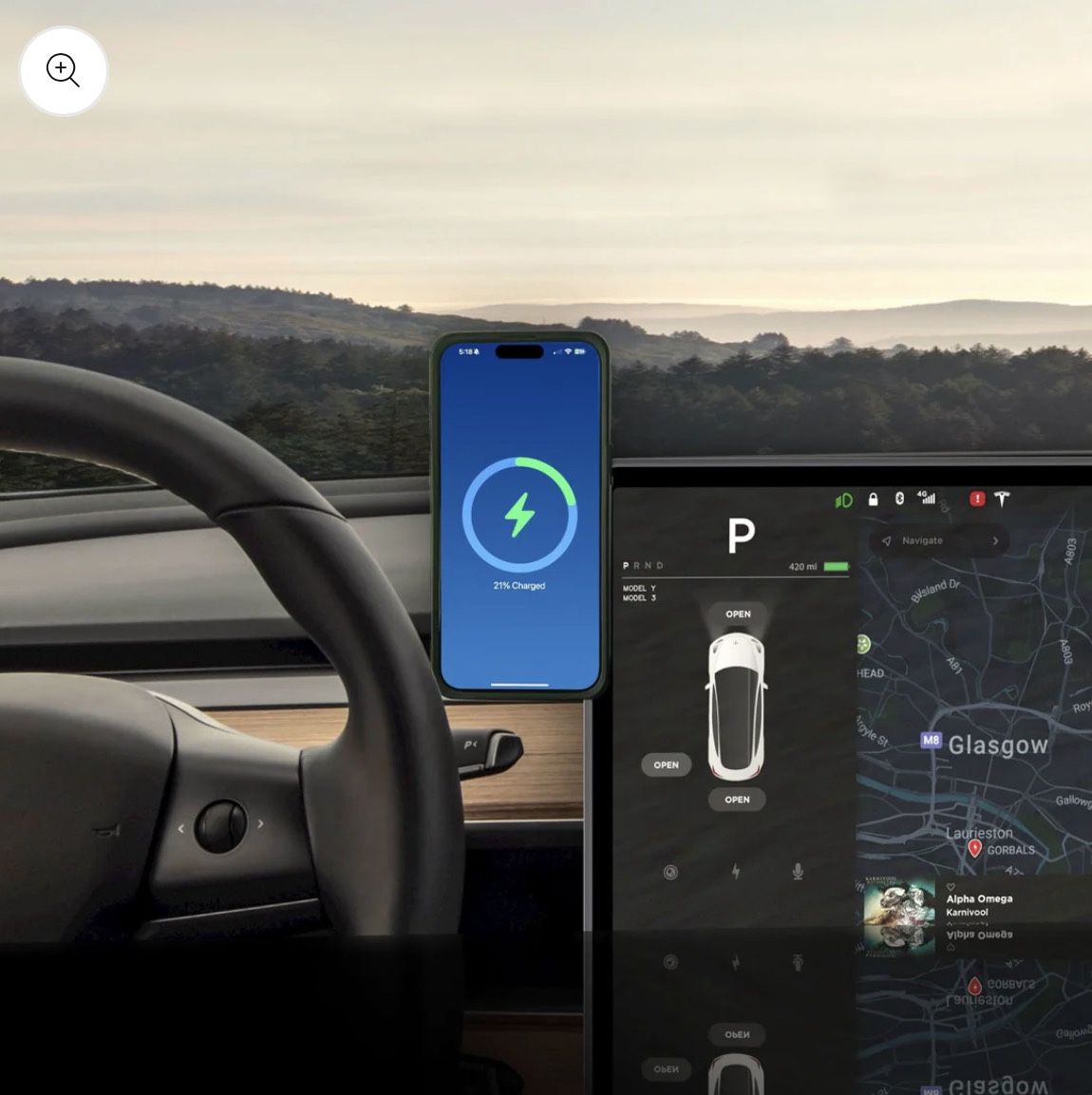 Tesla Model 3 Phone Charger