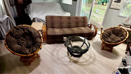 Rattan Set of Four Pieces