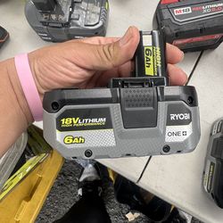 Ryobi 18V 6AH Battery