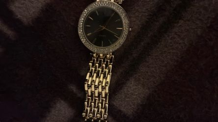 Michael Kors Mini Darci MK3738 crystal Bezel Women's S/S Black Dial Quartz Watch