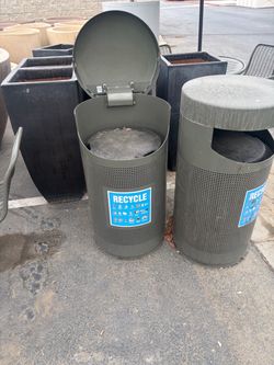 Outdoor Metal Recycling Bins $100/ea