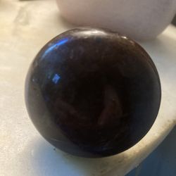 Victorian Marble Door Knob On A Metal Hsndle