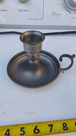 Pewter Candlestick Holder