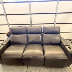 Recliner Pure Leather Electric Sofá
