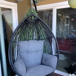 Wicker Patio/indoor Porch Swing 