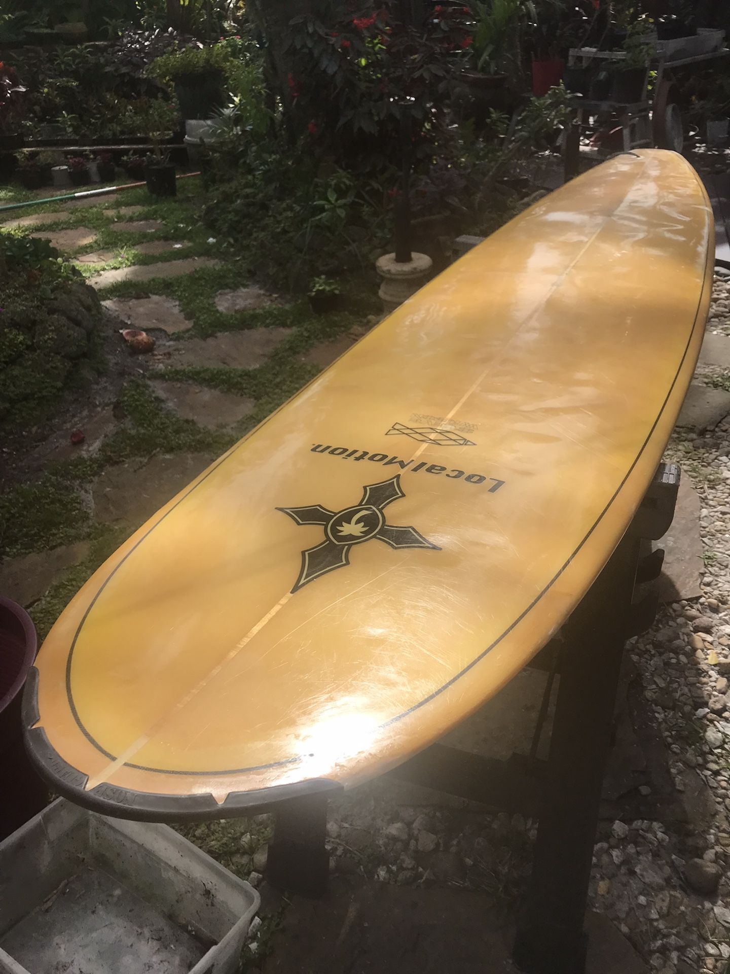 Vintage 80s Local Motion Longboard Shaped By Steve Wilson