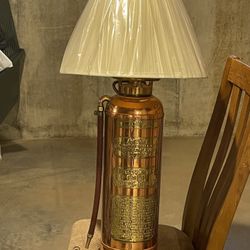 Antique Refinished Fire Extinguisher Lamp