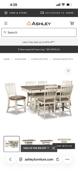 Ashley Furniture Bolanburg Counter Dining Set