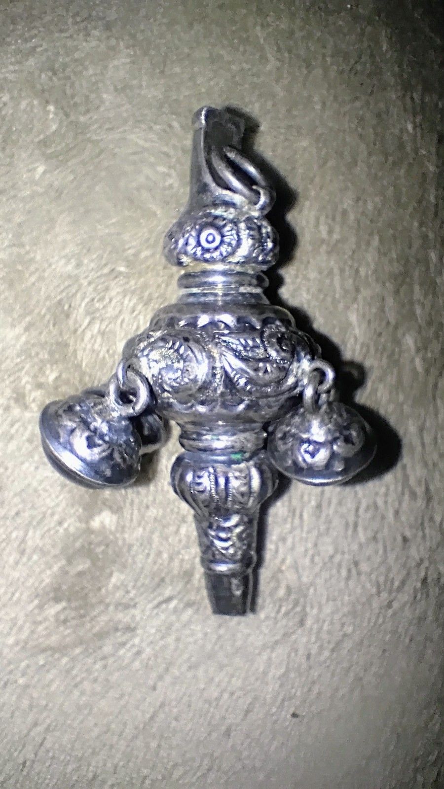 Vintage Victorian Sterling Baby Rattle