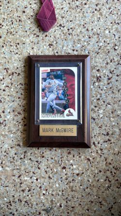 Mark McGwire Magic Baseball Card On Plaque 