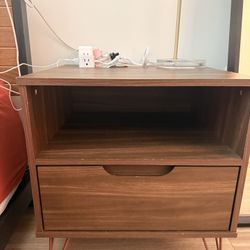 Walnut Nightstand 