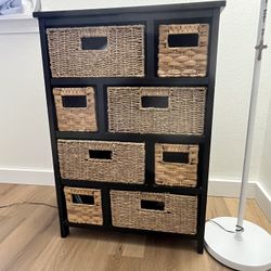 Storage Cabinet W/ Removable Baskets