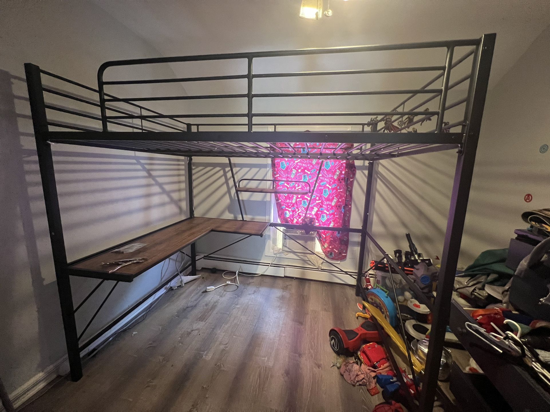 Full Size Loft With Desk Bed Frame