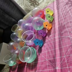 14 Translucent Silicone Coloful Unicorns 
