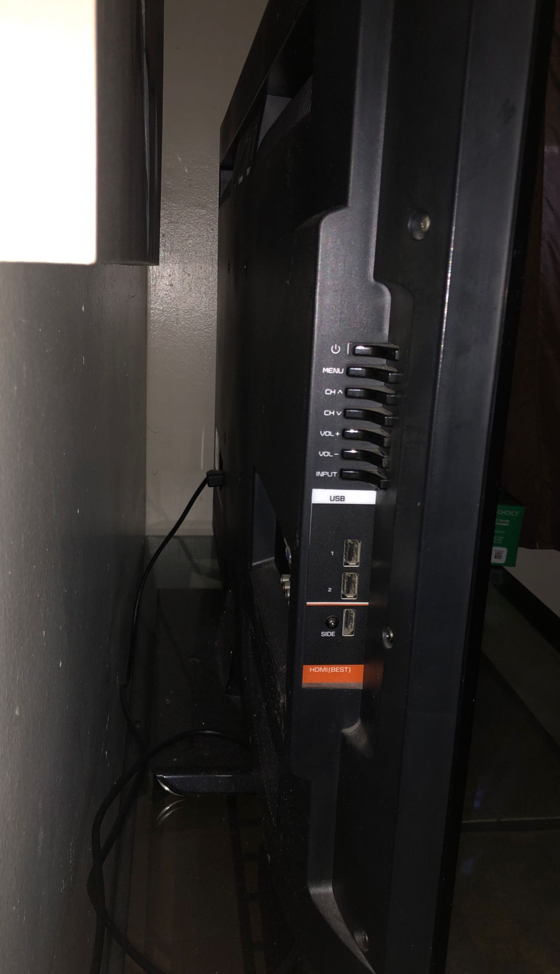 Vizio flat screen tv 40”