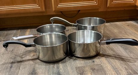 Stainless Steel Saucepans (lot of 4) some vintage