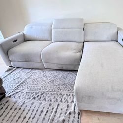 Reclining Sectional With Charging Station By Abbyson 